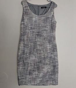 Ellen Tracy Tweed Speckle Sheath Work Wear Dress